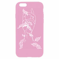 Чехол для iPhone 6/6S Hand with leafs - PrintSalon