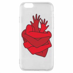 Чехол для iPhone 6/6S Heart out of hands - PrintSalon