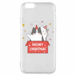 Чехол для iPhone 6/6S Meowy Christmas ( present box ) - PrintSalon