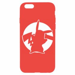Чехол для iPhone 6/6S Pikachu silhouette - PrintSalon