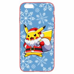 Чохол для iPhone 6/6S Santa Claus Pikachu - PrintSalon
