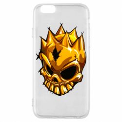 Чехол для iPhone 6/6S Standoff - Gold Skull - PrintSalon