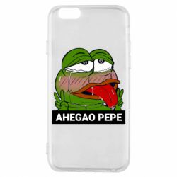Чехол для iPhone 6/6S Аhegao PePe - PrintSalon