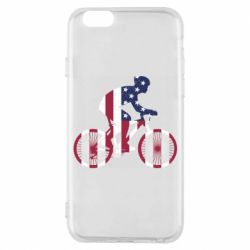 Чехол для iPhone 6/6S American cyclist - PrintSalon