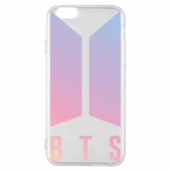 Чехол для iPhone 6/6S BTS gradient logo - PrintSalon