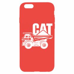 Чехол для iPhone 6/6S CAT logo and truck - PrintSalon