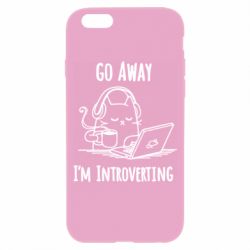 Чехол для iPhone 6/6S Go away i'm introverting - PrintSalon
