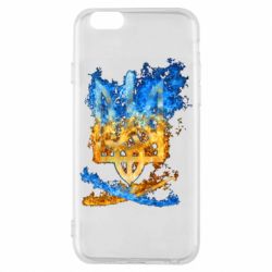 Чехол для iPhone 6/6S Горящий гербу Украины - PrintSalon