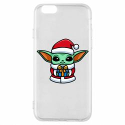 Чехол для iPhone 6/6S Grogu Santa Claus - PrintSalon