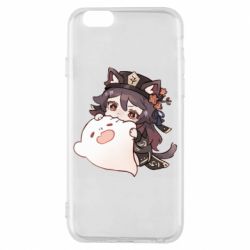 Чехол для iPhone 6/6S Hu Tao cat - PrintSalon