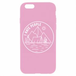 Чехол для iPhone 6/6S I hate people - camper - PrintSalon