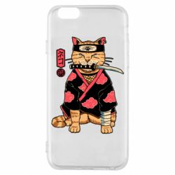 Чехол для iPhone 6/6S Japanese Akatsuki cat - PrintSalon