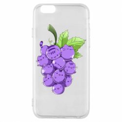 Чехол для iPhone 6/6S Кот-виноград - PrintSalon