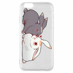 Чехол для iPhone 6/6S Кролики Вэй и Лань - PrintSalon