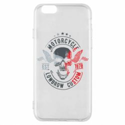 Чехол для iPhone 6/6S Moto skull - PrintSalon