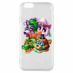 Чехол для iPhone 6/6S Персонажи FNAF - PrintSalon