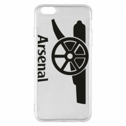 Чехол для iPhone 6 Plus/6S Plus Arsenal simple logo - PrintSalon