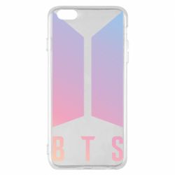 Чехол для iPhone 6 Plus/6S Plus BTS gradient logo - PrintSalon