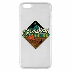 Чехол для iPhone 6 Plus/6S Plus Camping and forest - PrintSalon