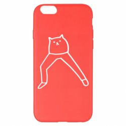 Чехол для iPhone 6 Plus/6S Plus Cat in pants - PrintSalon