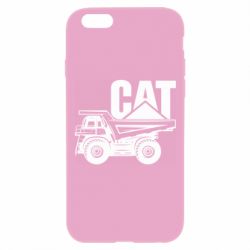 Чехол для iPhone 6 Plus/6S Plus CAT logo and truck - PrintSalon