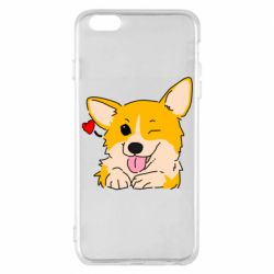 Чехол для iPhone 6 Plus/6S Plus Cute Corgi Puppy - PrintSalon