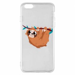 Чехол для iPhone 6 Plus/6S Plus Cute sloth - PrintSalon