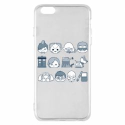 Чехол для iPhone 6 Plus/6S Plus Doctor who icons - PrintSalon