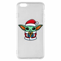 Чехол для iPhone 6 Plus/6S Plus Grogu Santa Claus - PrintSalon