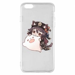 Чехол для iPhone 6 Plus/6S Plus Hu Tao cat - PrintSalon