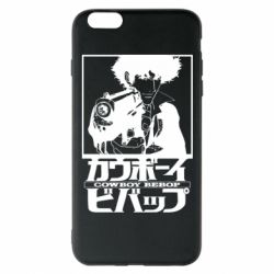 Чехол для iPhone 6 Plus/6S Plus Ковбой Бибоп с ружьем - PrintSalon