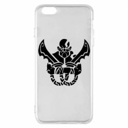 Чехол для iPhone 6 Plus/6S Plus Kratos silhouette - PrintSalon