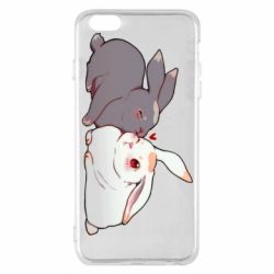 Чехол для iPhone 6 Plus/6S Plus Кролики Вэй и Лань - PrintSalon