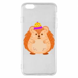 Чехол для iPhone 6 Plus/6S Plus Little hedgehog in a hat - PrintSalon