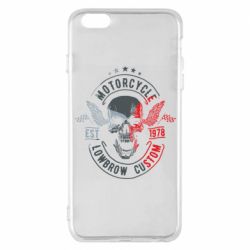 Чехол для iPhone 6 Plus/6S Plus Moto skull - PrintSalon
