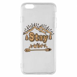 Чехол для iPhone 6 Plus/6S Plus Mountains - Stay Wild - PrintSalon