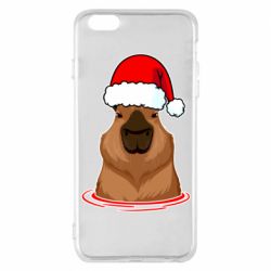 Чехол для iPhone 6 Plus/6S Plus Новогодняя капибара