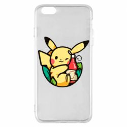 Чехол для iPhone 6 Plus/6S Plus Pikachu with ketchup - PrintSalon