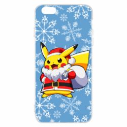 Чохол для iPhone 6 Plus/6S Plus Santa Claus Pikachu - PrintSalon