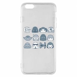 Чехол для iPhone 6 Plus/6S Plus Star wars icons - PrintSalon