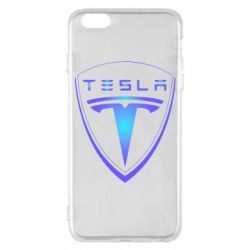 Чехол для iPhone 6 Plus/6S Plus Tesla logo gradient - PrintSalon