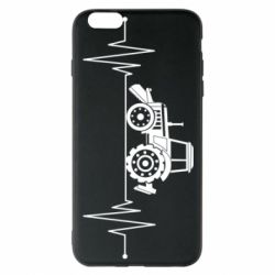 Чехол для iPhone 6 Plus/6S Plus Трактор импульс - PrintSalon