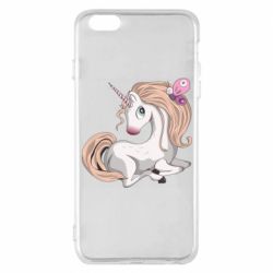 Чехол для iPhone 6 Plus/6S Plus Unicorn with bow tie - PrintSalon