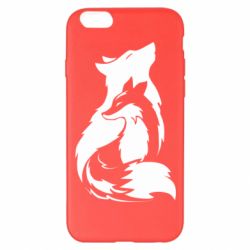 Чехол для iPhone 6 Plus/6S Plus Wolf And Fox - PrintSalon