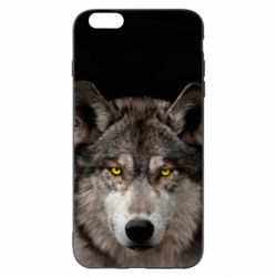 Чохол для iPhone 6 Plus/6S Plus Wolf with yellow eyes - PrintSalon