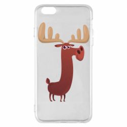 Чехол для iPhone 6 Plus/6S Plus Забавный олень - PrintSalon