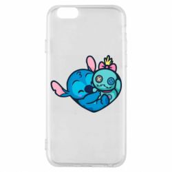 Чехол для iPhone 6/6S Стич с куклой - PrintSalon