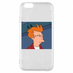 Чехол для iPhone 6/6S Suspicious Fry - PrintSalon