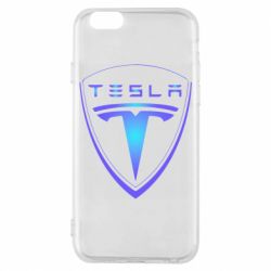 Чехол для iPhone 6/6S Tesla logo gradient - PrintSalon