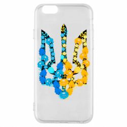 Чохол для iPhone 6/6S Тризуб квіти Україна - PrintSalon